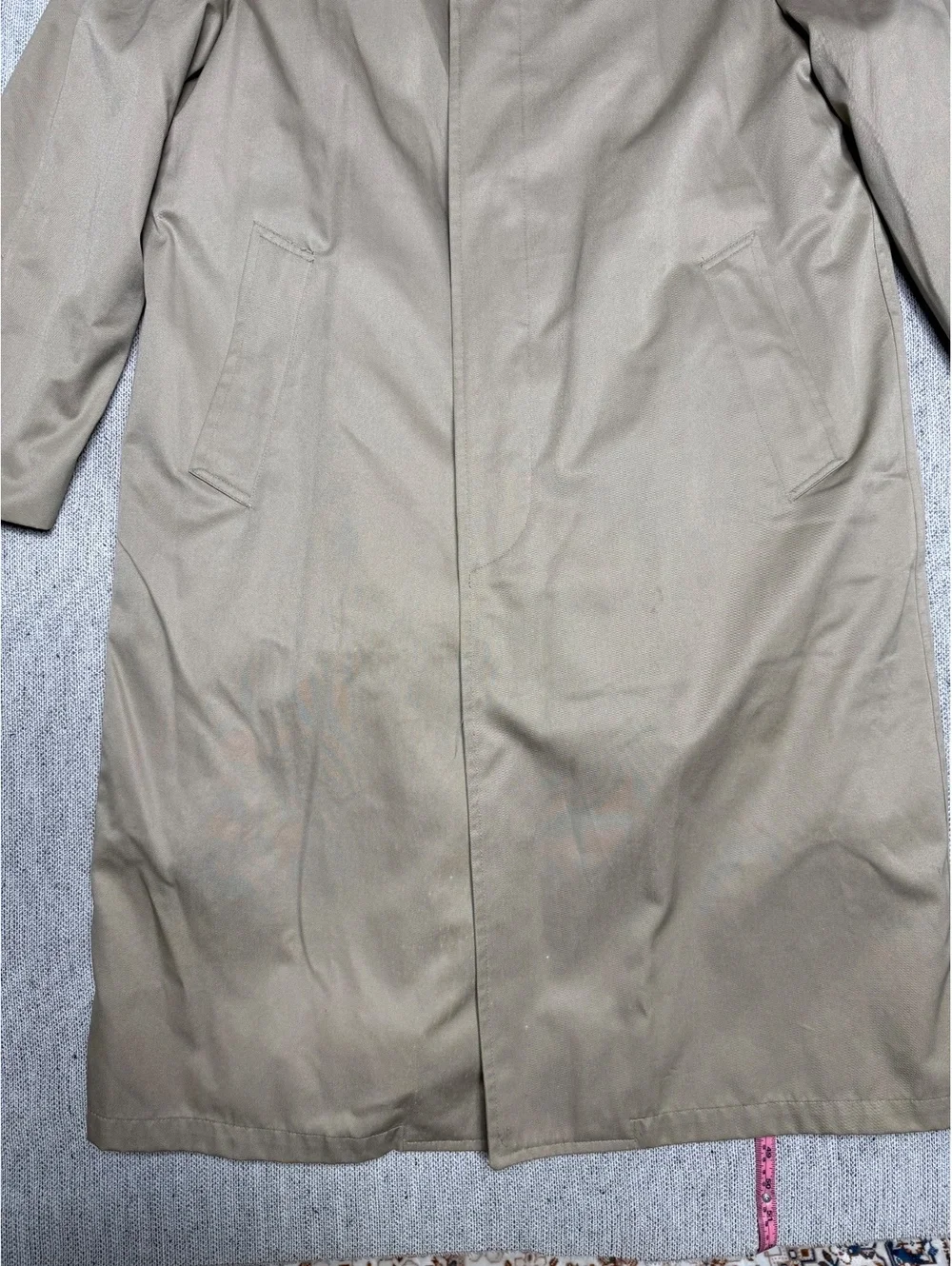 London Fog Classic Men's Trench Coat Size 40 Regular Tan